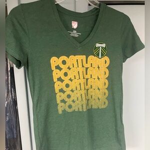 Portland Timbers MLS graphic print soccer team athletic shirt size medium new